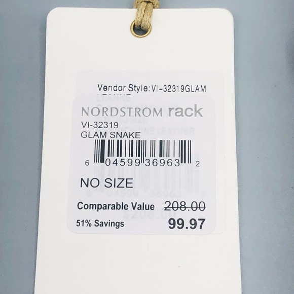 HOBO INTERNATIONAL LEANNE METALLIC Glam Snake LEATHER CROSSBODY WALLET CLUTCH - Picture 7 of 16